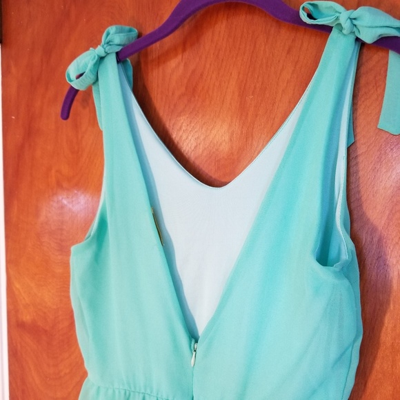 Nordstrom Dee Elle Mint Green Summer Dress - Picture 5 of 8
